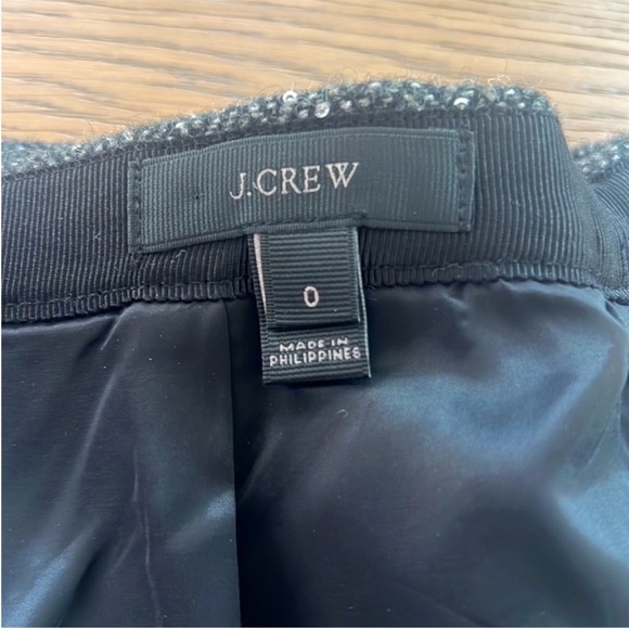 Like New J. Crew Black and Gray Midi Pencil Skirt for Work - Picture 5 of 6